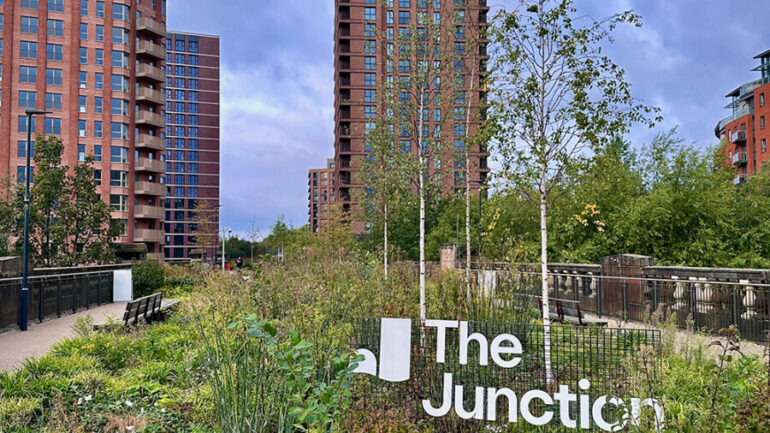 GREEN-TECH SUPPLIES LANDSCAPING MATERIALS FOR A HIGH-LINE, LINEAR PARK IN LEEDS CITY CENTRE