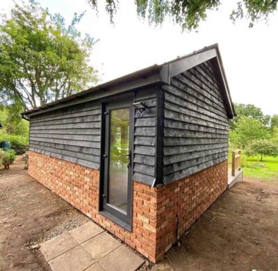 A flexible brick finish for garden rooms and outdoor projects