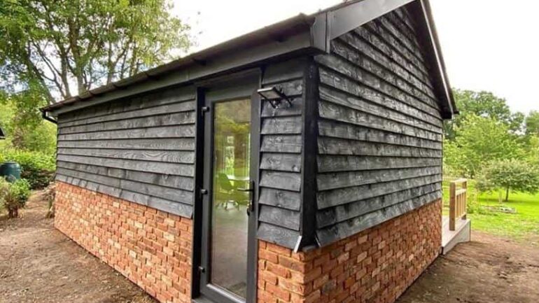 A flexible brick finish for garden rooms and outdoor projects